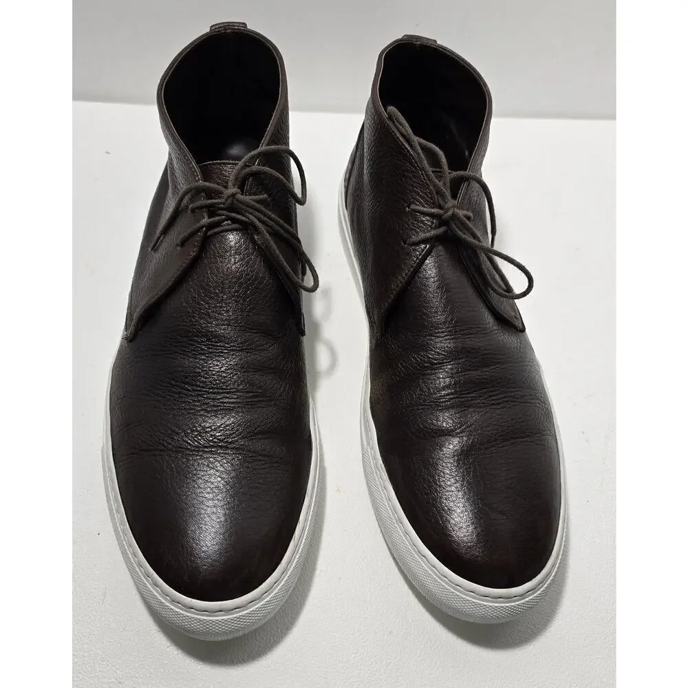 Adam Derrick To Boot New York Ankle Boots Cervo Leather Lace up Brown SZ 12